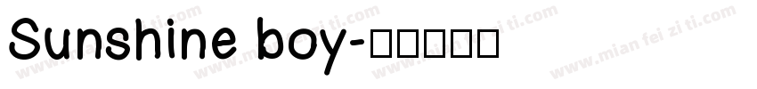 Sunshine boy字体转换